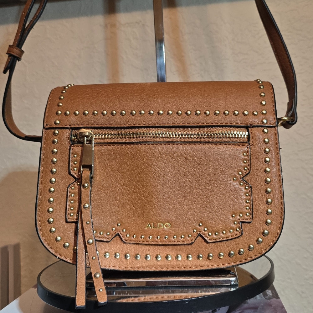 ⭐️Aldo Tan Studded Crossbody Bag